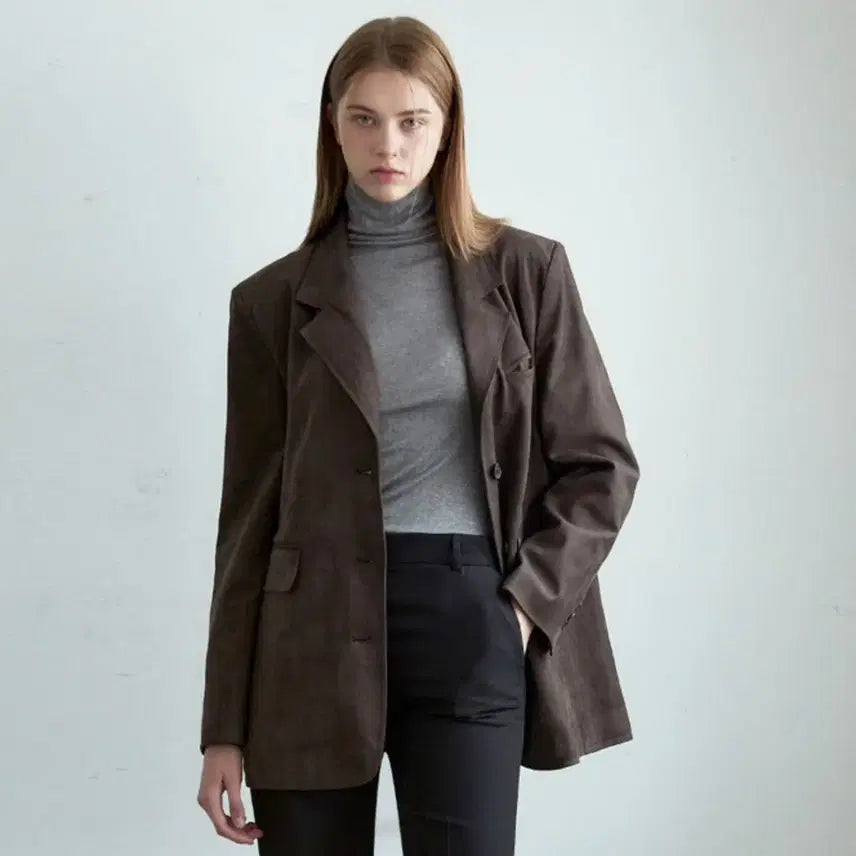 [BUNJANG] GLOW AND NYMPH Suede Jacket One Size / 글로우앤님프(GLOW AND NYMPH) 스웨이드 자켓 프리사이즈