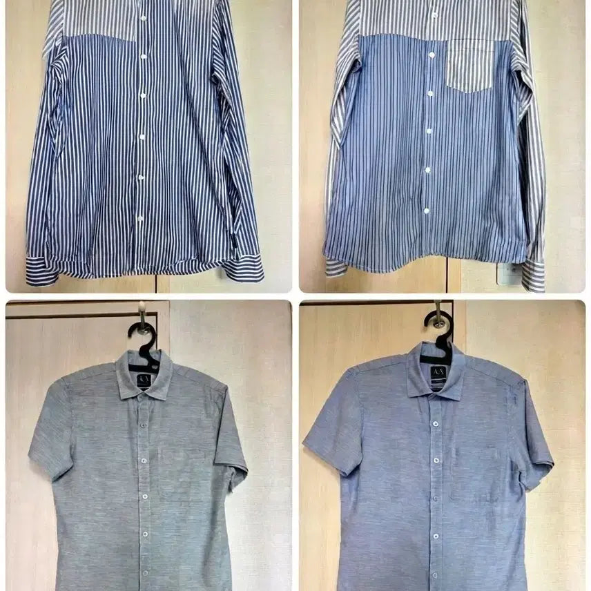 [BUNJANG] Armani Exchange 4-Piece Bundle Set Shirts / [정품] 아르마니 익스체인지 셔츠 4종 일괄 판매 (홍콩 매장 구매)