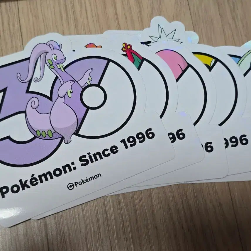 [BUNJANG] Pokemon 30th Anniversary Logo Sticker Set (Applin Line) / 포켓몬 30주년 로고 스티커 미끄래곤 세트