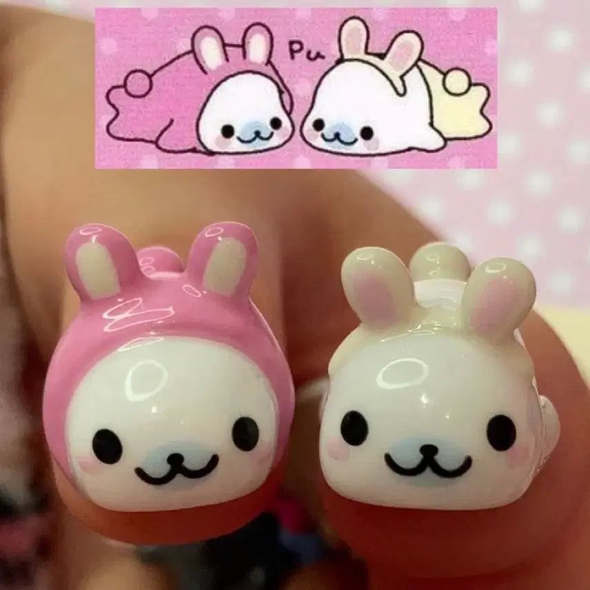 [BUNJANG] Custom Handmade Mamegoma Embossed Nail Tips / 주문제작 마메고마 엠보 수제 네일팁