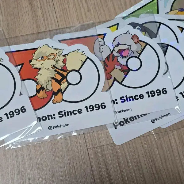 [BUNJANG] Pokemon 30th Anniversary Logo Sticker Set - Growlithe, Arcanine, Hisuian Growlithe / 포켓몬 30주년 로고 스티커 가디 윈디 히스이 가디 세트