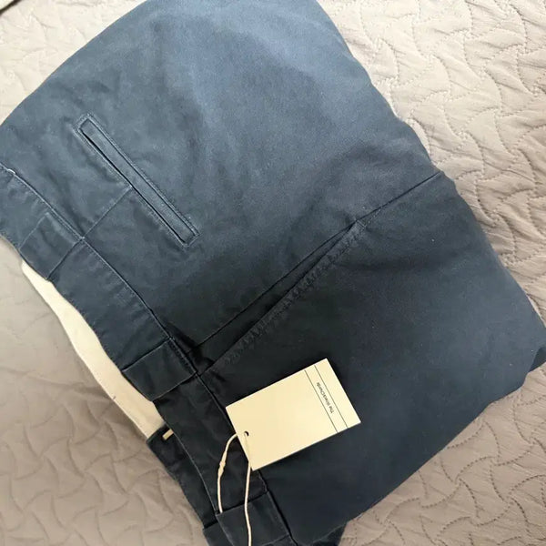 [BUNJANG] Luckose No. 7 Chino Navy Pants / 뤡코즈 7번가 치노 네이비 3 새상품