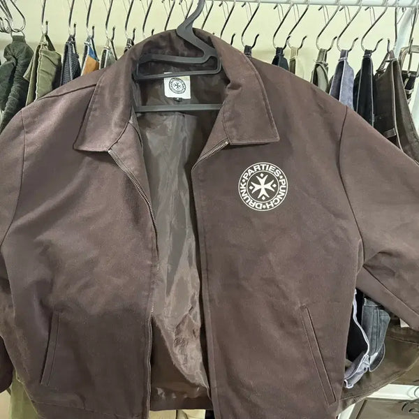 [BUNJANG] Punch Drunk Characters Logo Work Jacket / 펀치드렁크파티즈 로고 워크자켓