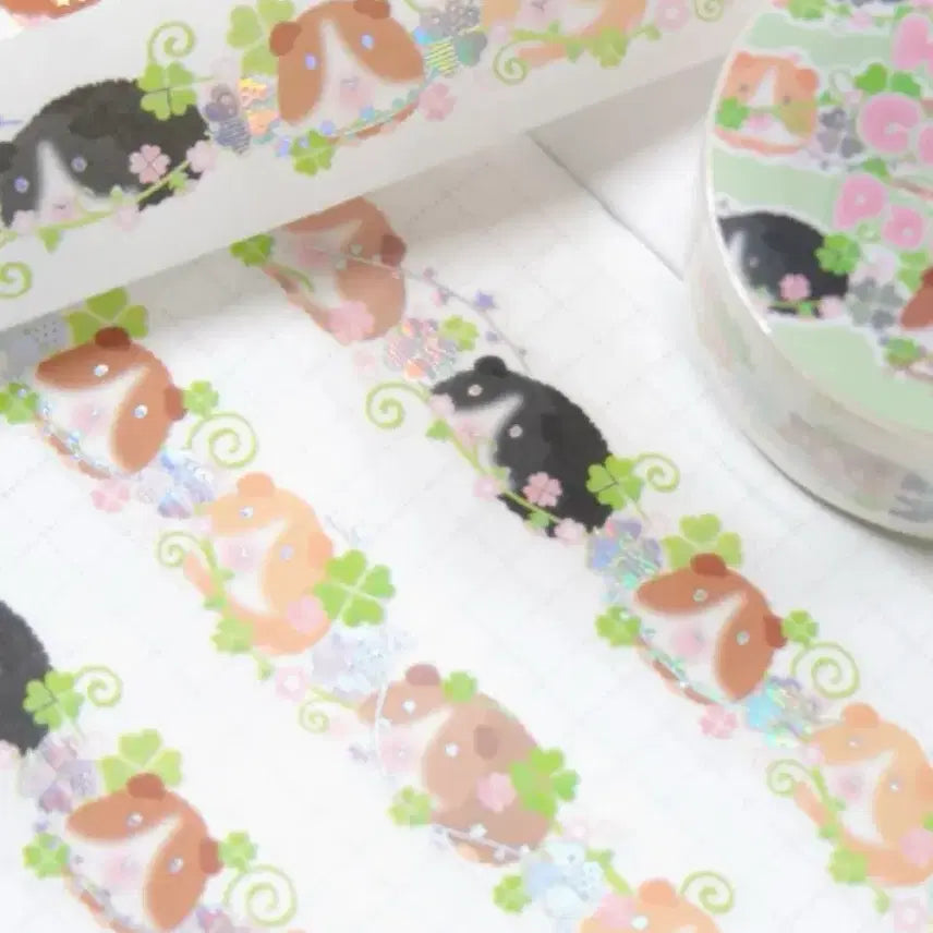 [BUNJANG] Pearly Button Happy Guinni Parade Dicut Stickers / [펄리버튼] 해피기니 퍼레이드 다이컷 띵