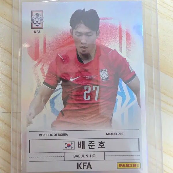[BUNJANG] 2026 Panini K League Bae Jun Ho KFA Stars Trading Card / 2026 k리그 파니니 배준호 KFA Stars카드 판매 대전하나시티즌