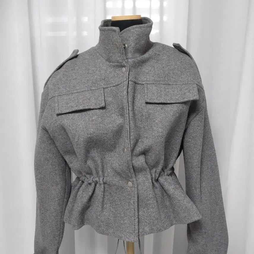 [BUNJANG] Grey Collar Jacket / 그레이 카라 자켓