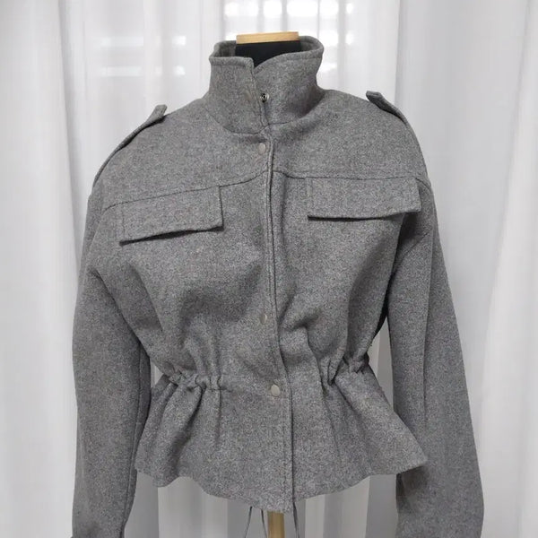[BUNJANG] Grey Collar Jacket / 그레이 카라 자켓