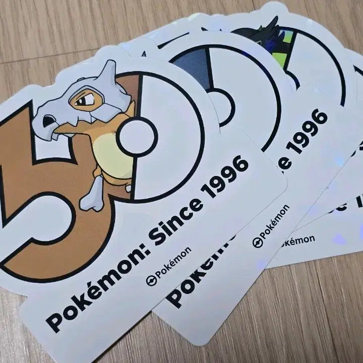 [BUNJANG] Pokemon 30th Anniversary Logo Sticker Set - Pansear / 포켓몬 30주년 로고 스티커 탕구리 세트