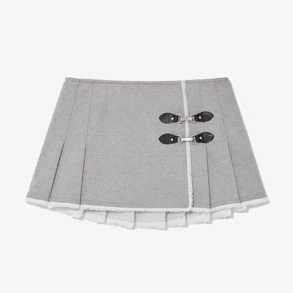 [BUNJANG] Glowny Ciao Buckle Mini Skirt (Size S) / 글로니 ciao buckle mini skirt 치아오 버클 미니 스커트 s