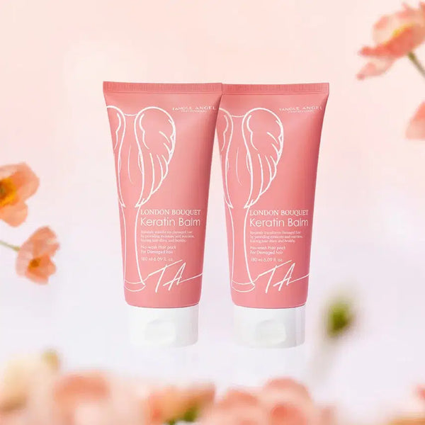 [BUNJANG] Tangle Angel London Bouquet Keratin Balm Set - 2 Items (1 Used, 1 New) / 탱글엔젤 런던 부케 케라틴 밤 2개 노워시트리트먼트