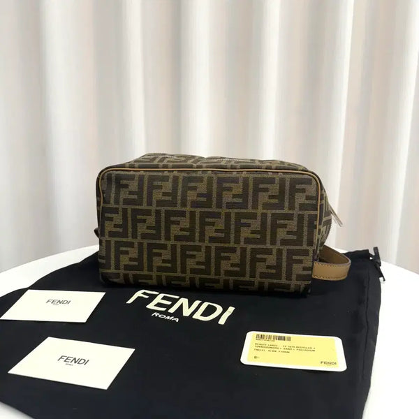 [BUNJANG] Fendi FF Toiletry Pouch Bag / [정품] 펜디 FF 토일레트리 돕키트 가방