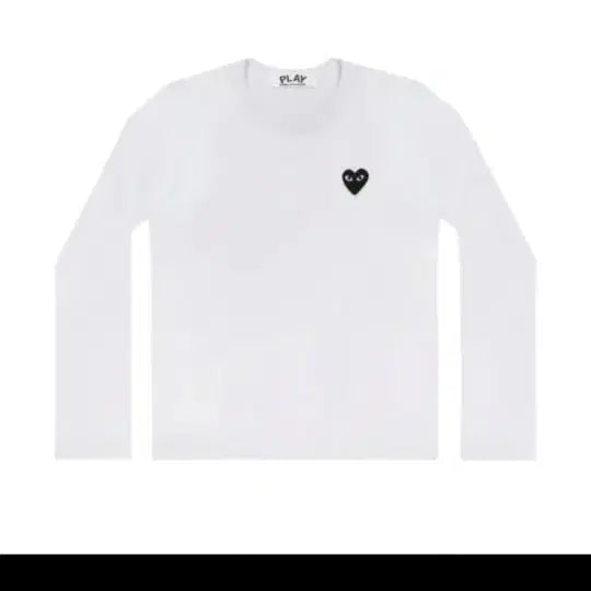 [BUNJANG] Comme des Garçons PLAY Long Sleeve White XL / 꼼데가르송 플레이 롱슬리브 화이트 XL