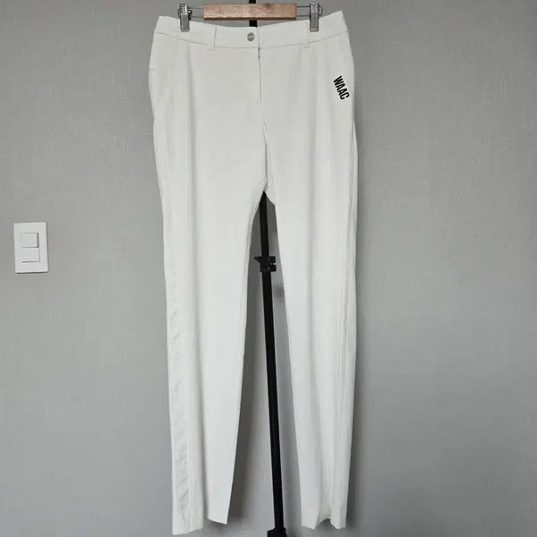 [BUNJANG] WAAC Women's Size 67 Spandex Golf Pants White / WAAC 왁 67호 스판 골프 팬츠 W-바지-500
