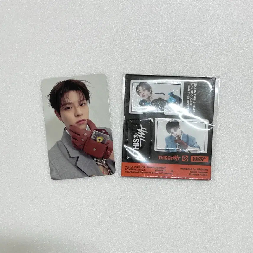 [BUNJANG] Stray Kids '5-STAR' Seungmin Photocard + Magnet Bundle Set / 스키즈 디스앤댓 일반반 승민 포카+마그넷
