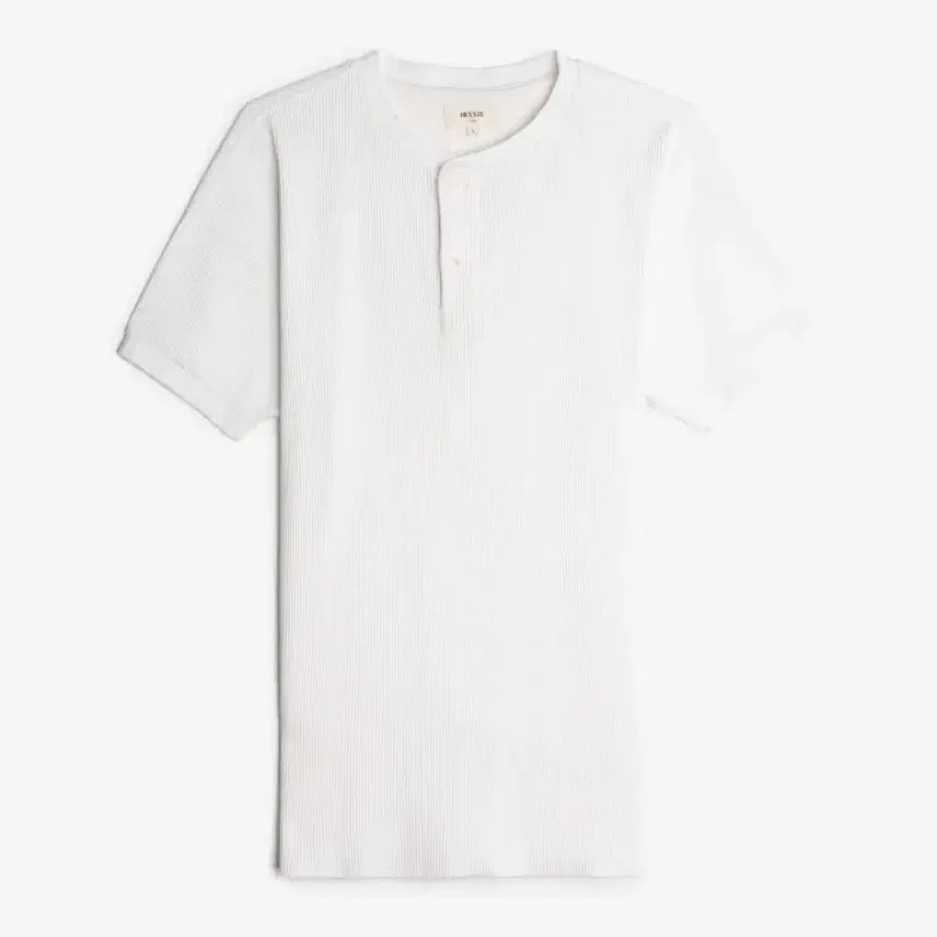 [BUNJANG] Heist Original Thermal Waffle Knit Henley Off-White / 헤이스트 / 오리지널 써멀 와플 니트 헨리넥 오프화이트 / 1