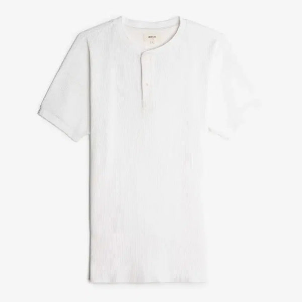 [BUNJANG] Heist Original Thermal Waffle Knit Henley Off-White / 헤이스트 / 오리지널 써멀 와플 니트 헨리넥 오프화이트 / 1