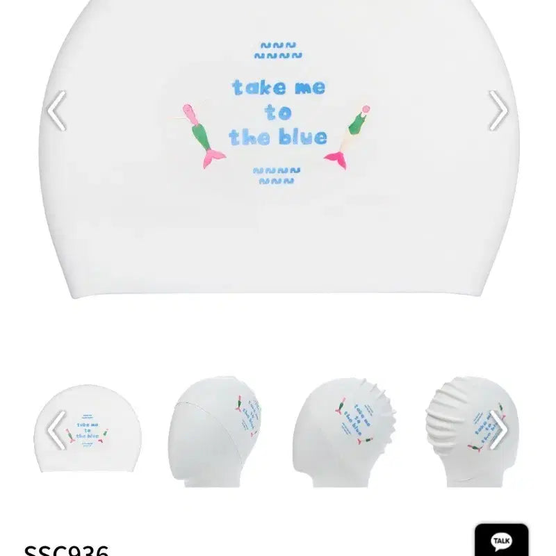 [BUNJANG] HUG Silicone Swim Cap Long Hair Size White / (새상품)후그 수모 롱헤어사이즈