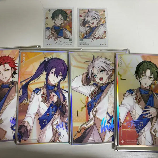 [BUNJANG] Ensemble Stars! 10th Anniversary Spotlight on Stage MoFun Shikishi & Polaroid Bundle (Kurenai Yuma) / 일괄)앙스타 10주년 스포트라이트 온 스테이지 모펀 팝업 색지 폴라로이드 홍월 케이토 쿠로 소마 이부키