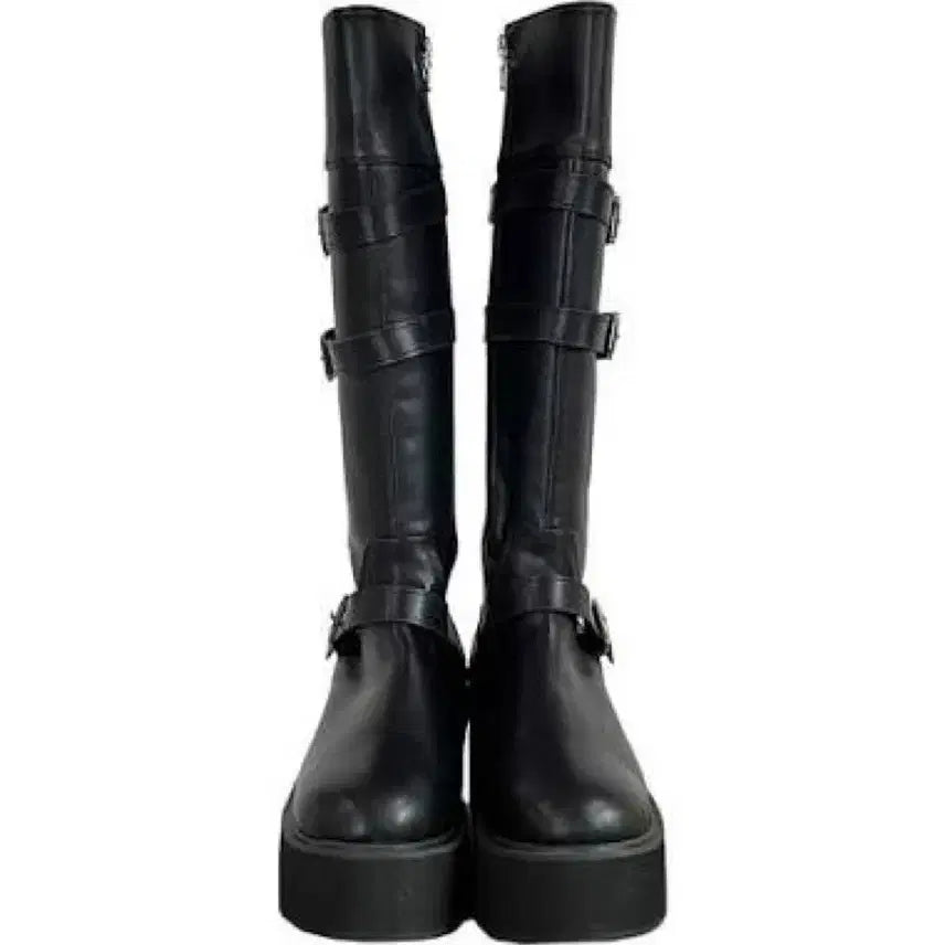 [BUNJANG] Az On Maya Long Buckle Boots Black / 애즈온 마야부츠 롱버전 MAYA LONG BUCKLE BOOTS / BLACK