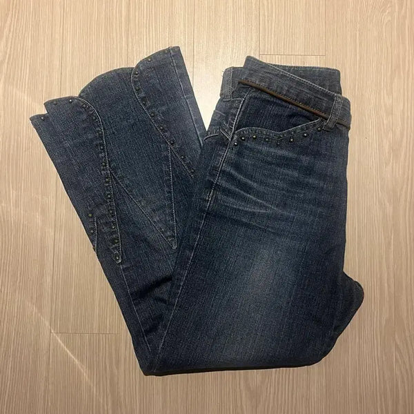 [BUNJANG] Blue Jam Vintage Studded Denim Pants / Blue jam 일본 빈티지 스터드 데님 팬츠
