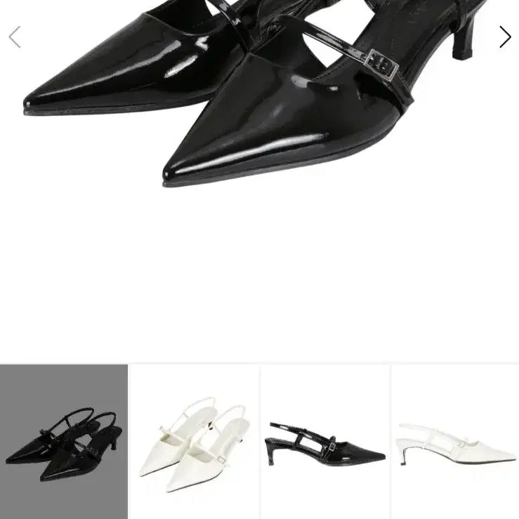 [BUNJANG] Eterern Strap Slingback Shoes Black 235 / 에테른 스트랩 슬링백 235