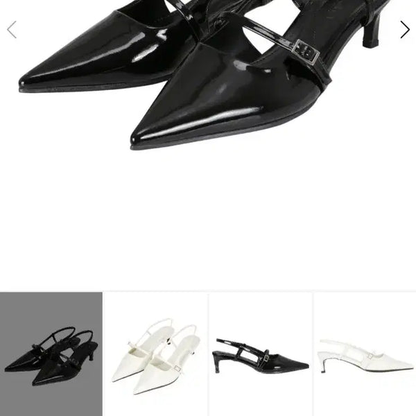 [BUNJANG] Eterern Strap Slingback Shoes Black 235 / 에테른 스트랩 슬링백 235
