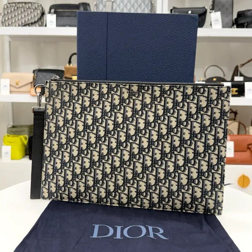[BUNJANG] Dior Oblique Strap Pouch / [A4] 디올 오블리크 스트랩 클러치
