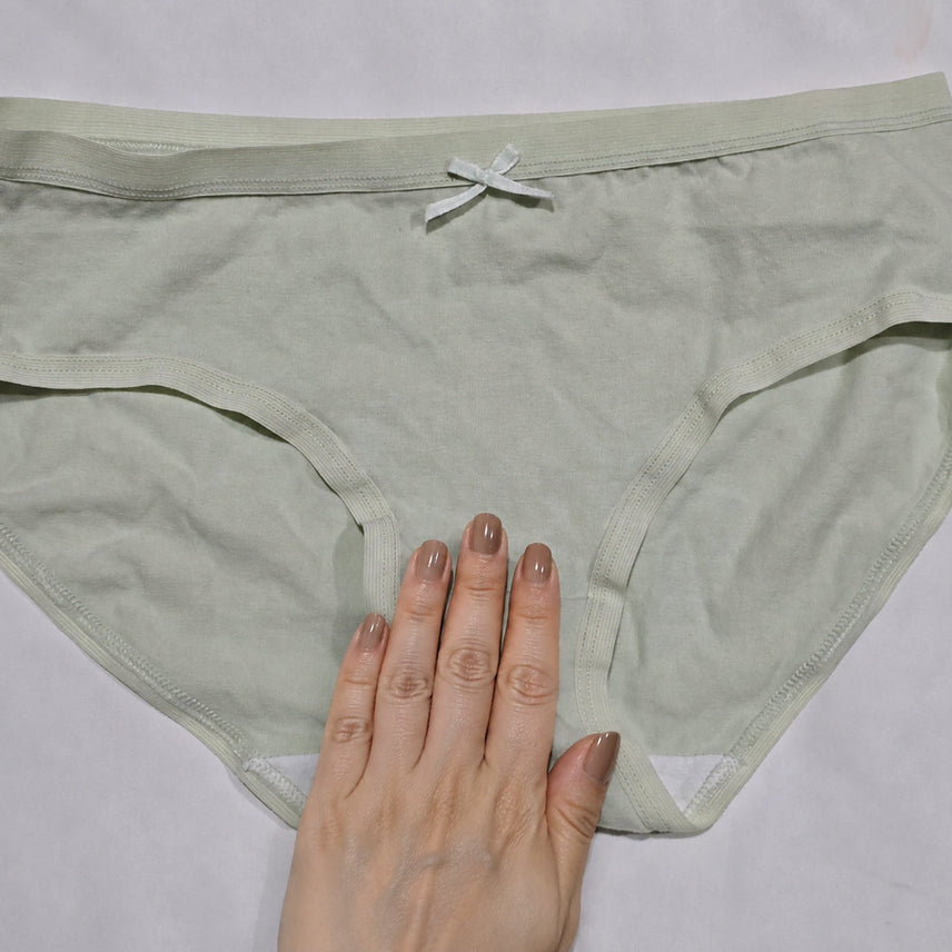 [BUNJANG] Used Cotton Panties - Size S / (중고) 연두 코튼팬티 S