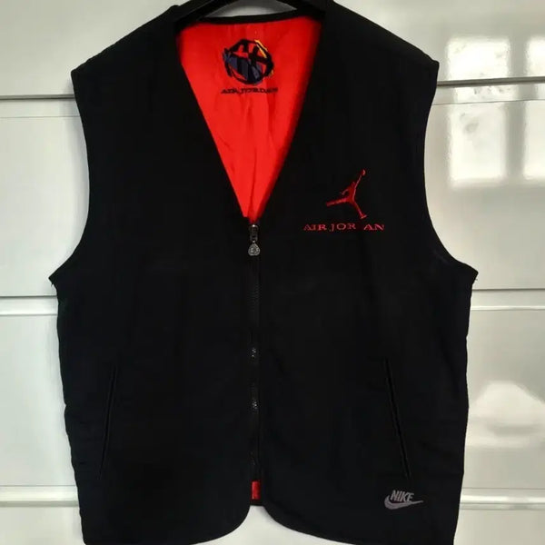 [BUNJANG] Vintage Nike Air Jordan Reversible Embroidered Vest / 90s 삼나스포츠 정품 에어조던 x 나이키 리버서블 올 자수 베스트 95
