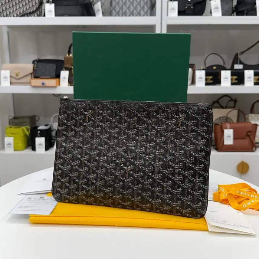 [BUNJANG] Goyard Saint Louis Clutch MM Black / [MM] 고야드 세나 클러치