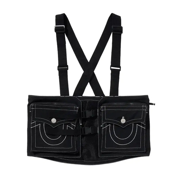[BUNJANG] True Religion Bulletproof Utility Vest Black / 트루릴리젼 불렛프루프 유틸리티 베스트 블랙