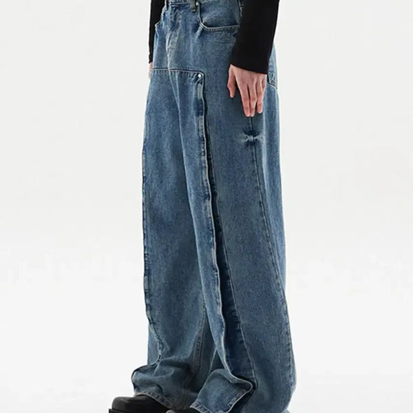 [BUNJANG] DNSR Wide Popup Denim Pants M / DNSR 디앤에스알 와이드 팝업 데님 팬츠 청바지 M