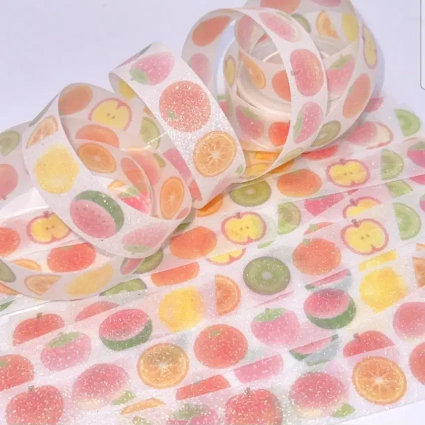 [BUNJANG] Pearly Button Sugar Fruits Candy Kiss Cut Sticker / [펄리버튼] 슈가후르츠 캔디 키스컷