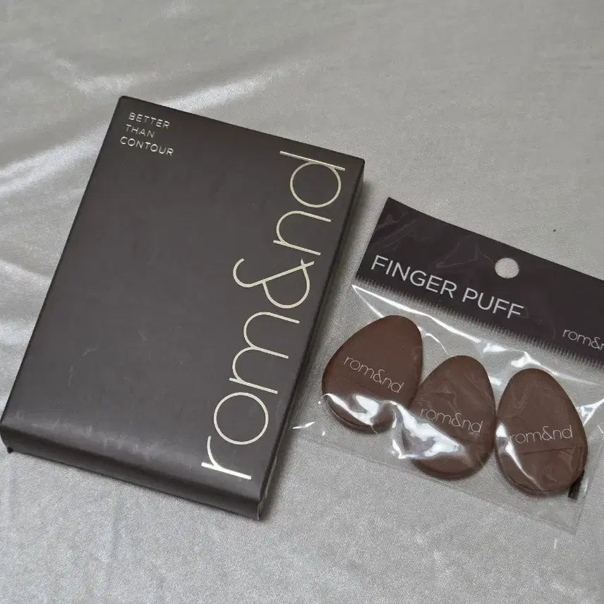 [BUNJANG] Rom&nd Better Than Contour Shading - Gray Cool + 3-Hole Finger Puff Set / 새상품) 롬앤 베러 댄 컨투어 쉐딩 - 그레이쿨 + 3구 핑거퍼프 세트