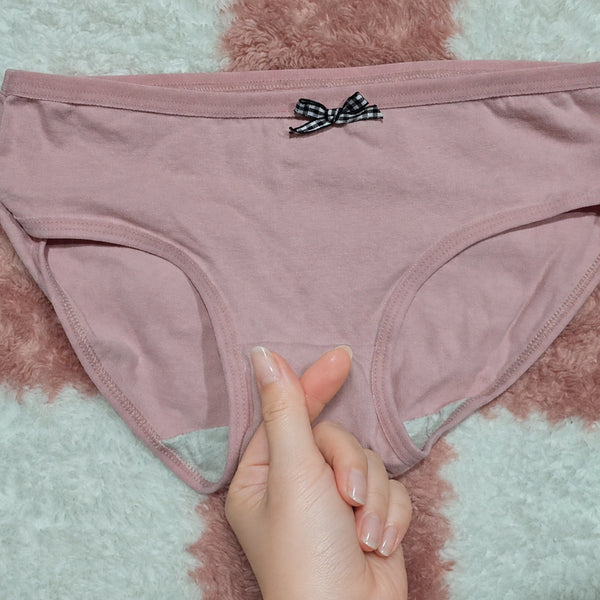 [BUNJANG] Pink Check Ribbon Panty (Used) / F(중고) 핑크 체크리본 팬티