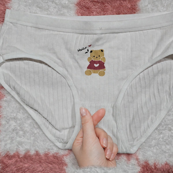 [BUNJANG] White Hello Bear Panties (Used) / D(중고) 화이트 헬로베어 팬티