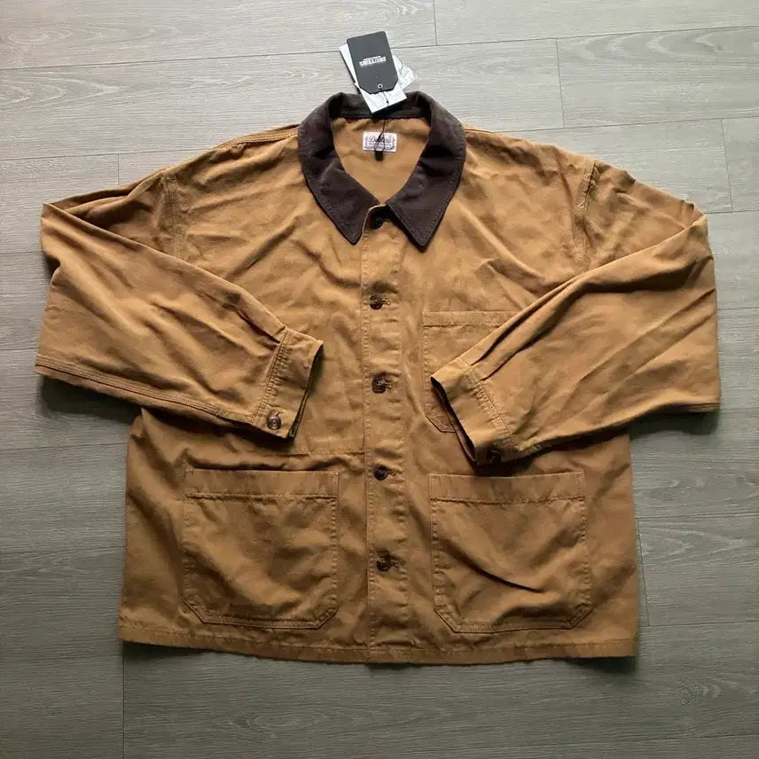[BUNJANG] DEUTER Canvas Chore Jacket Hamilton Brown M / (새상품) 듀테로 캔버스 초어 자켓, 칼하트 해밀턴 브라운 색상