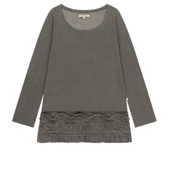 [BUNJANG] COYSEIO Brown Multi-Frill Mini Dress Size 2 / COYSEIO BOTTOM MULTIPLE FRILL DRESS BROWN