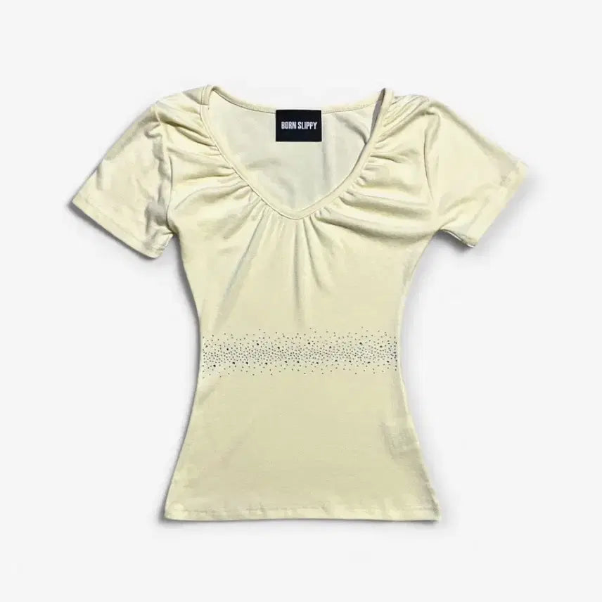 [BUNJANG] BONSLEEPE Crystal Short Sleeve T-shirt / 본슬리피 크리스탈 반팔