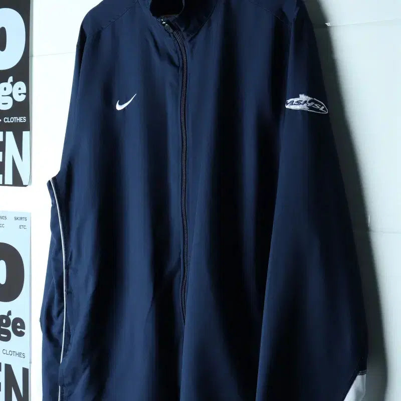 [BUNJANG] Nike USA Zip-Up Windbreaker Jacket White XL-2XL / (XL-2XL) 나이키 집업 바람막이 점퍼자켓 USA 흰색-H37313