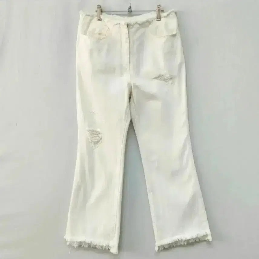 [BUNJANG] System Destroyed Cotton Bootcut Pants / 시스템 디스트로이드 코튼 부츠컷팬츠 64(55)사이즈