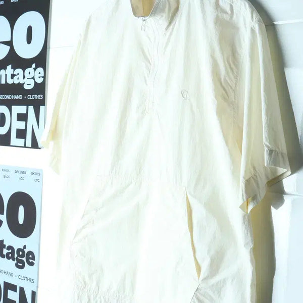 [BUNJANG] CODE GRAPHIE Zip-Up Windbreaker Jacket Half Sleeve Anorak / (M-L) 코드그라피 집업 바람막이 점퍼자켓 반팔 아노락-H37326