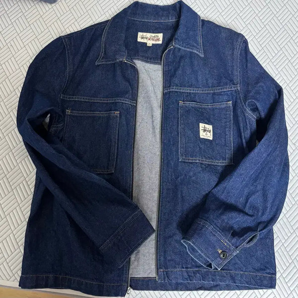 [BUNJANG] Stussy Denim Work Jacket (M) / 스투시 데님 워크 자켓 (M)