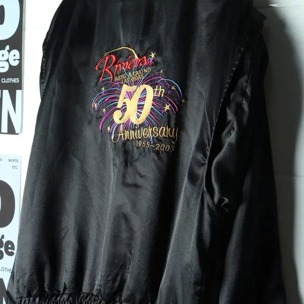 [BUNJANG] Vintage Brand Zip-Up Windbreaker Jacket - Satin / (2XL-3XL) 브랜드빈티지 집업 바람막이 점퍼자켓 새틴-H37283