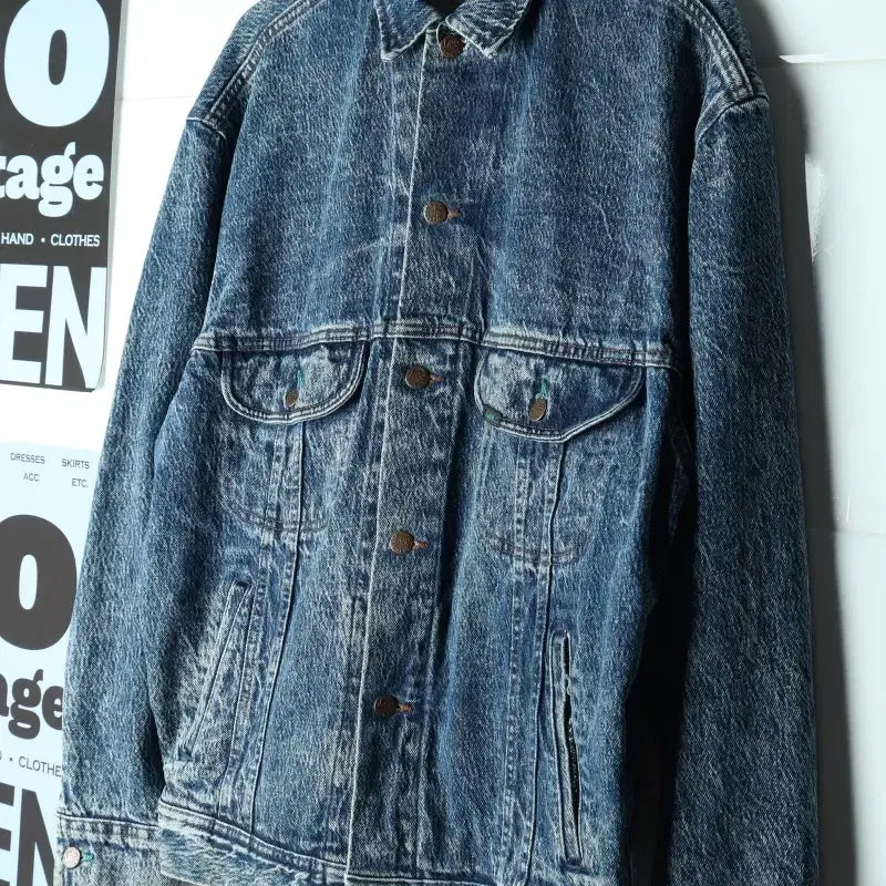 [BUNJANG] Vintage 80s USA Zip-Up Windbreaker Jacket / (F) 리 집업 바람막이 점퍼자켓 80S 년대 USA 청-H37288