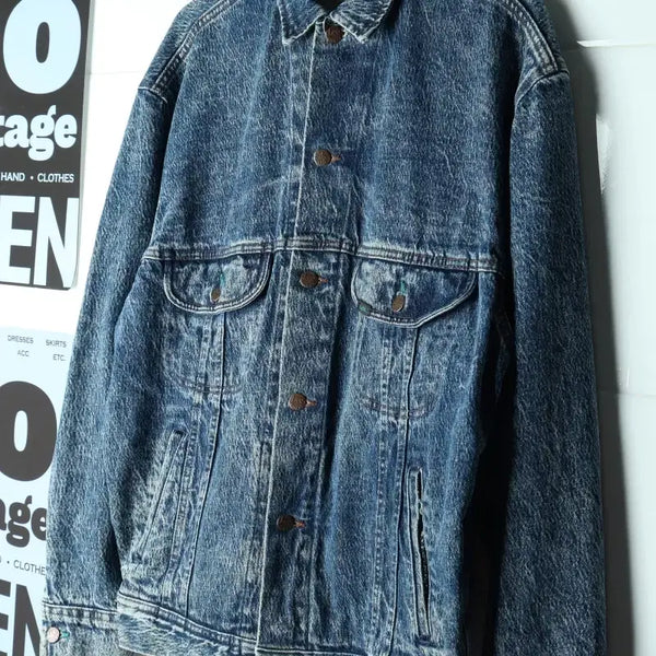 [BUNJANG] Vintage 80s USA Zip-Up Windbreaker Jacket / (F) 리 집업 바람막이 점퍼자켓 80S 년대 USA 청-H37288