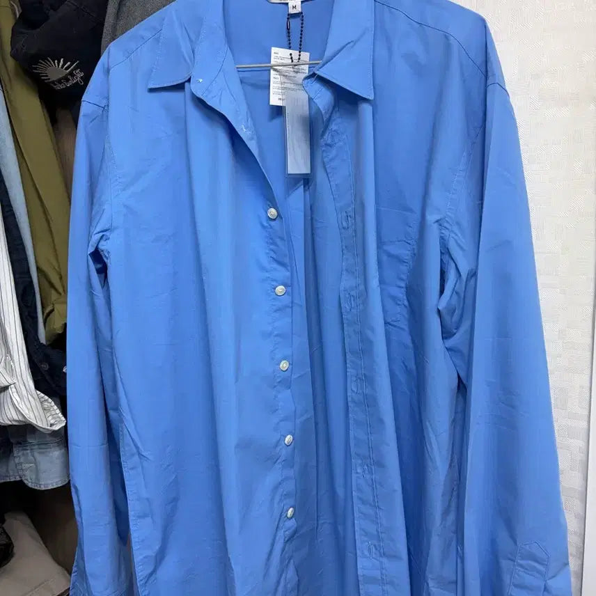 [BUNJANG] Heritage Floss Sky Blue Shirt - M / 헤리티지플로스 셔츠 하늘색 M사이즈