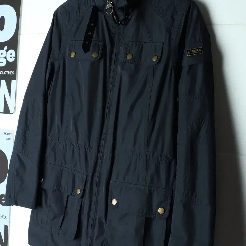 [BUNJANG] Barbour Zip-Up Windbreaker Jacket Navy / W(M) 바버 집업 바람막이 점퍼자켓 네이비 사파리 아메카지-H37293