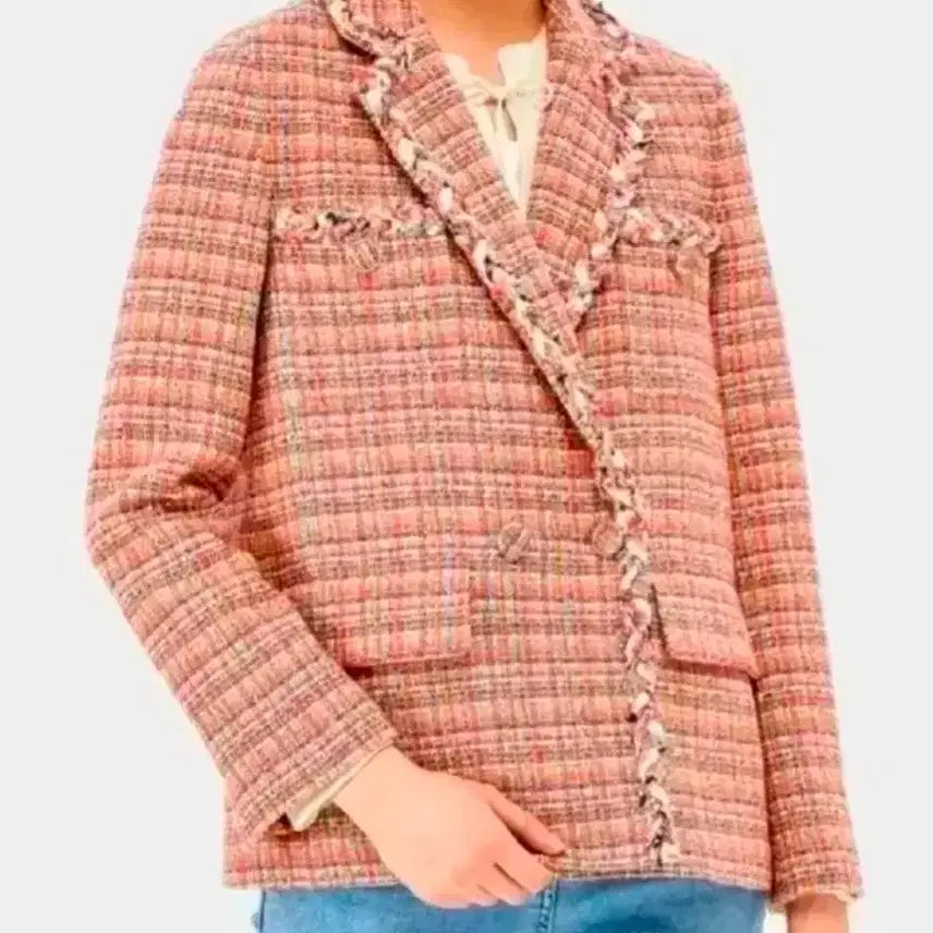 [BUNJANG] SJSJ 20'SS Italian Fabric Linen Braid Tweed Jacket / SJSJ 20'SS 이태리패브릭 린넨 브레이드 트위드 자켓