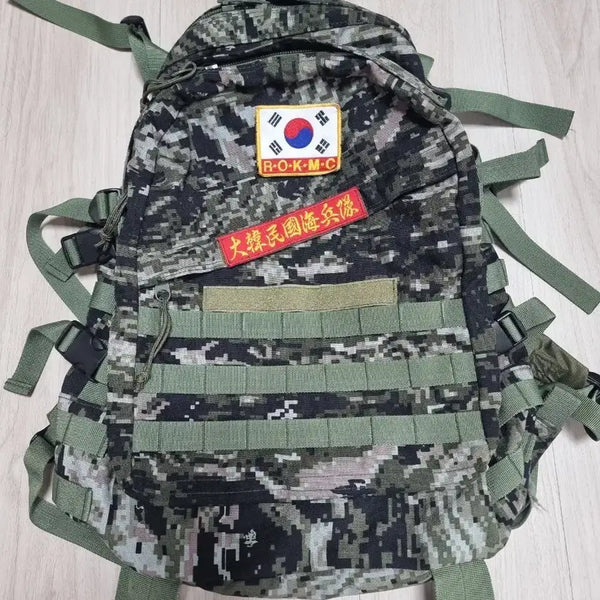 [BUNJANG] ROK Marine Corps Backpack Digital Pixel Pattern / 해병대 백팩 판매합니다